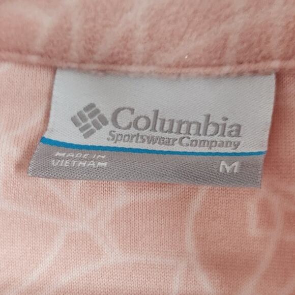 Columbia Pink Quarter Zip Pullover Sweatshirt - Women's Medium - Picture 3 of 3